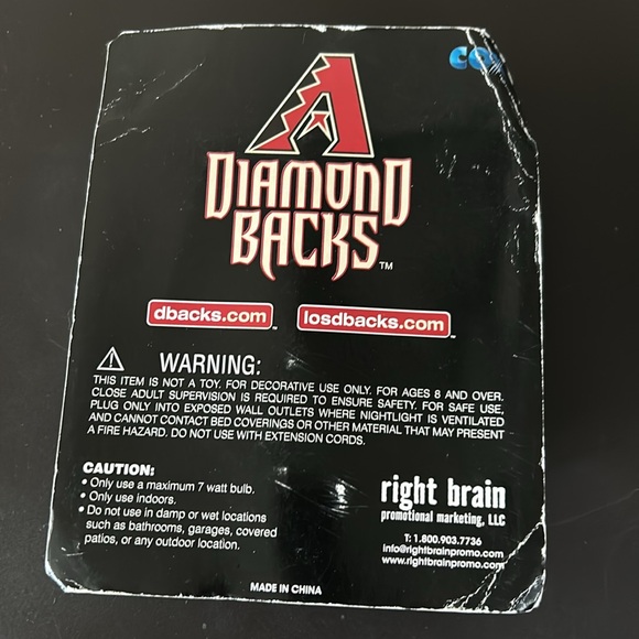 MLB Arizona Diamondbacks Dbacks nightlight - Picture 4 of 4